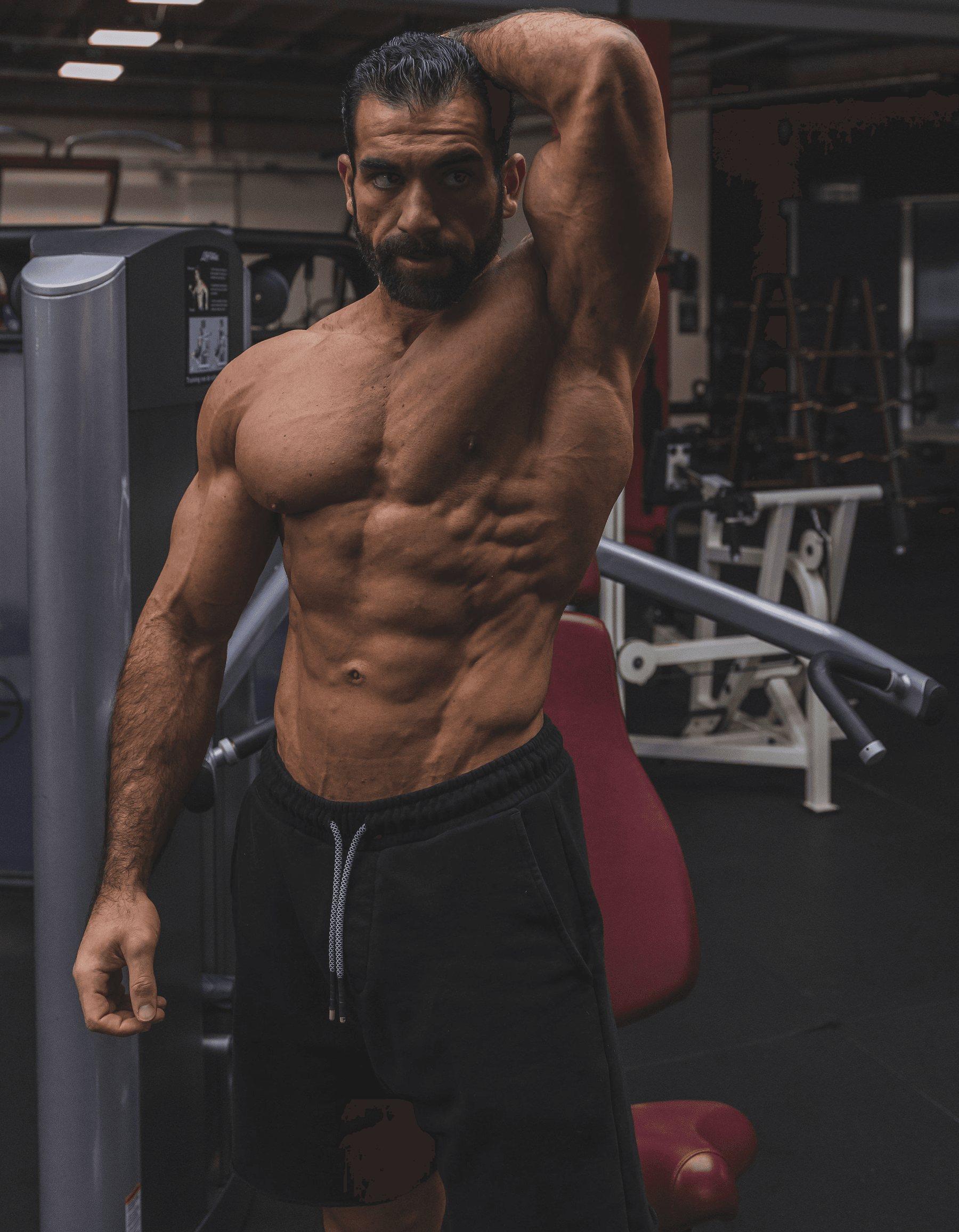 Abdullah Aziz, coach, in his gym
